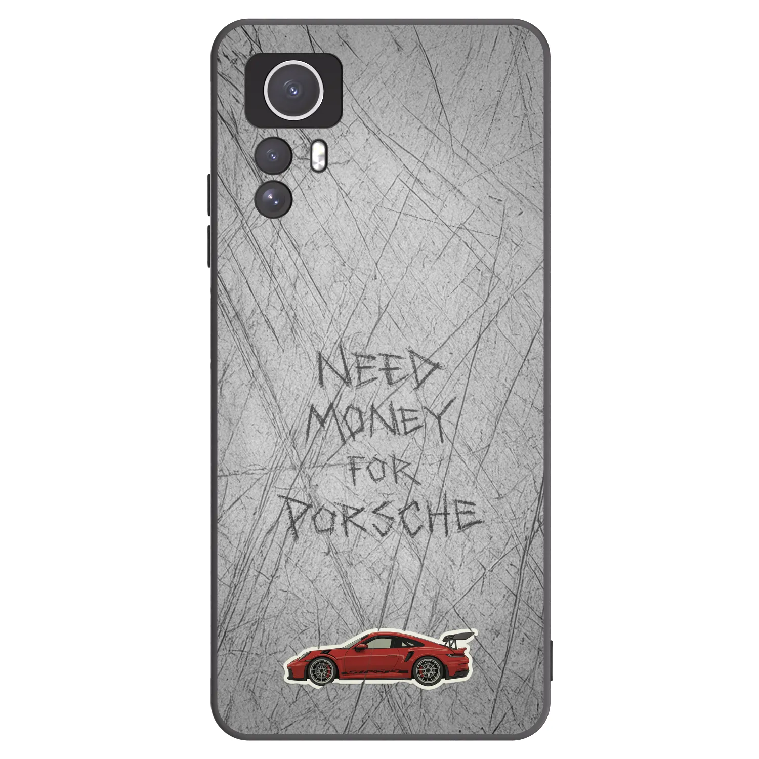 Picasee Xiaomi Redmi Note 12S Hülle - Schwarzes Silikon - Garage Scratch