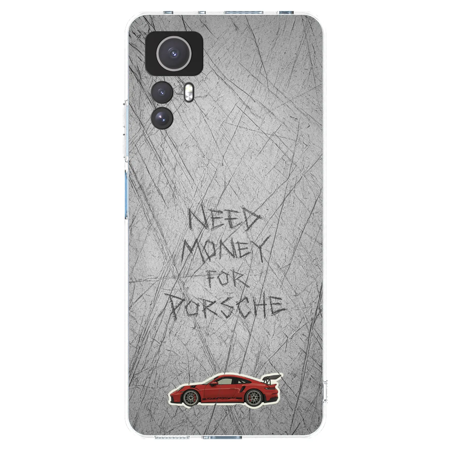 Picasee Xiaomi Redmi Note 12S Hülle - Transparentes Silikon - Garage Scratch