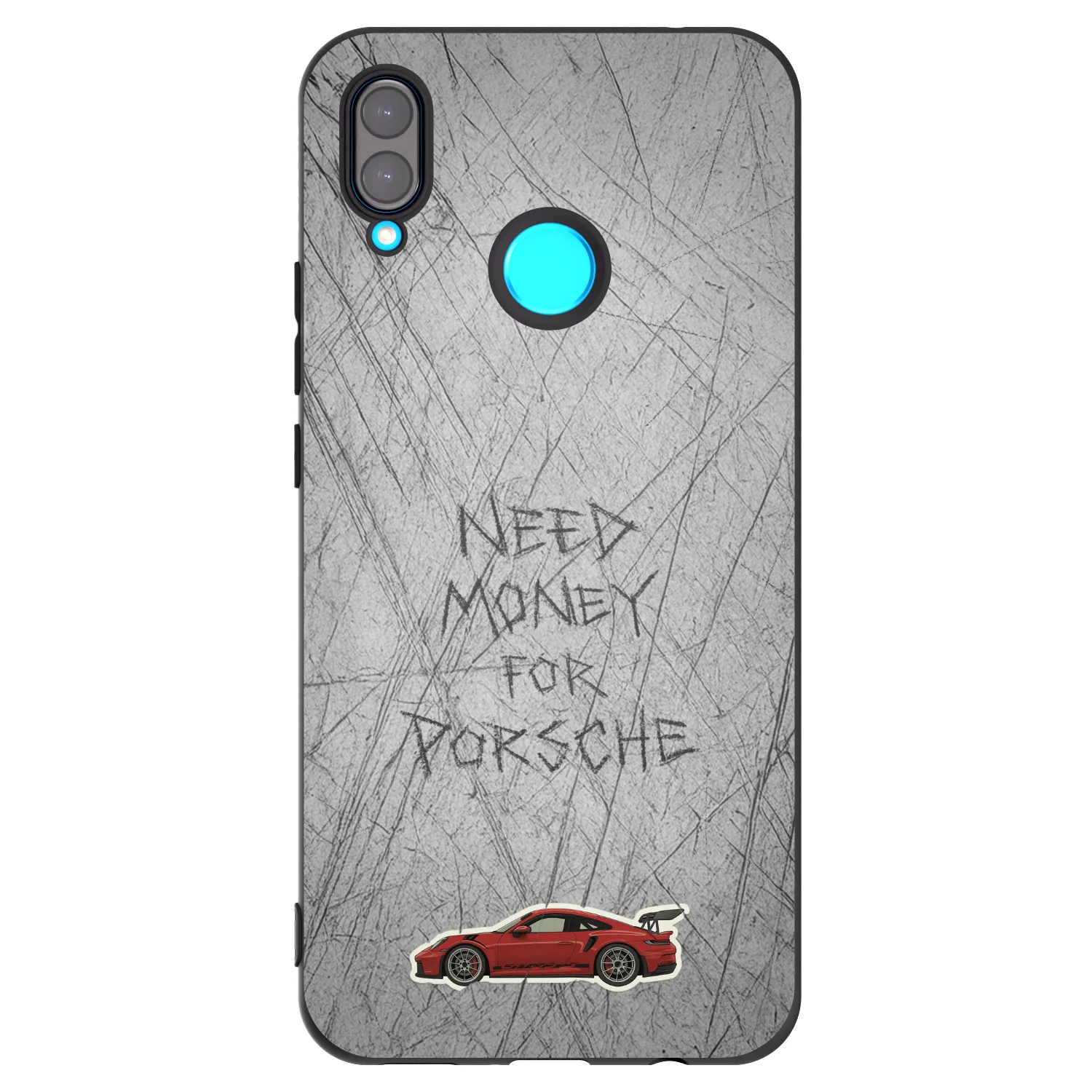 Picasee Huawei Nova 3 Hülle - Schwarzes Silikon - Garage Scratch