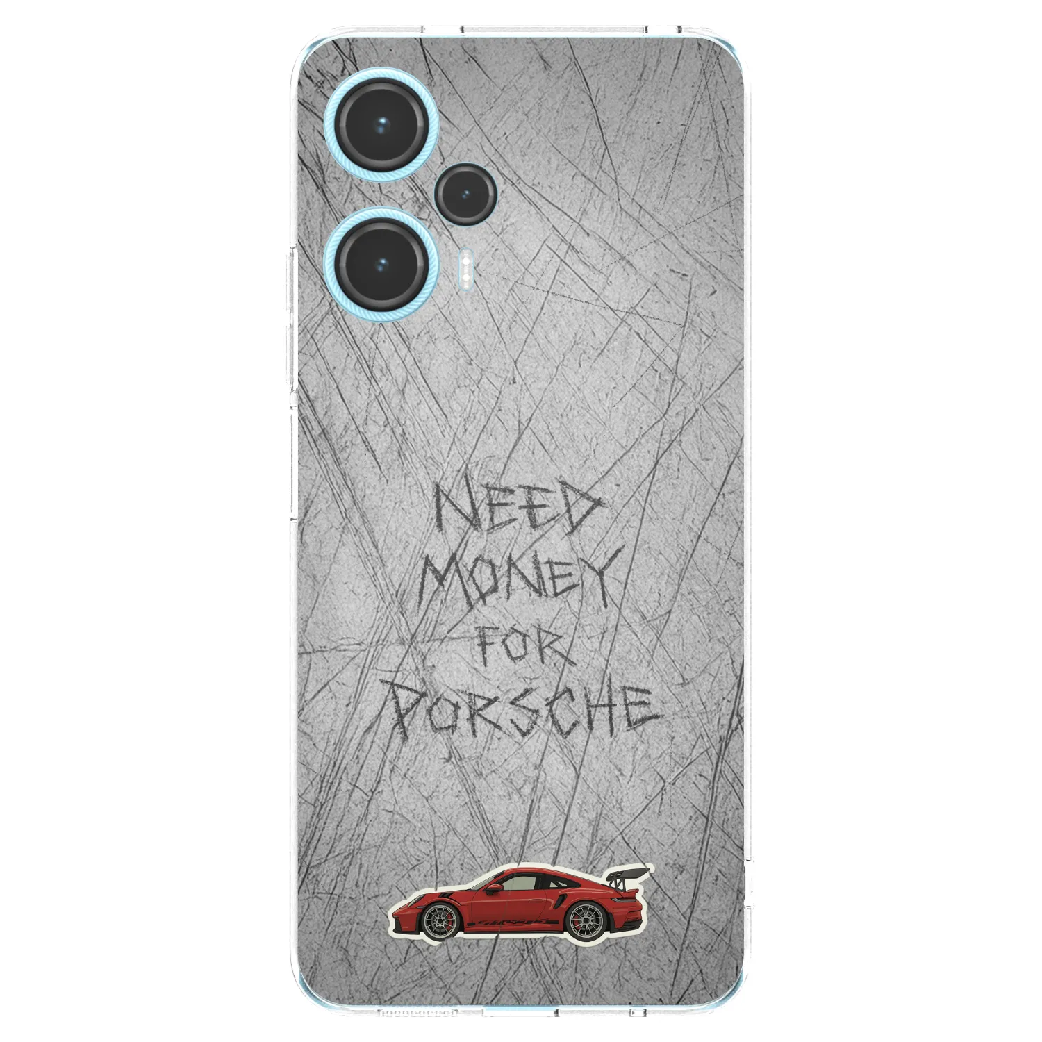 Picasee Xiaomi Poco F5 Hülle - Transparentes Silikon - Garage Scratch