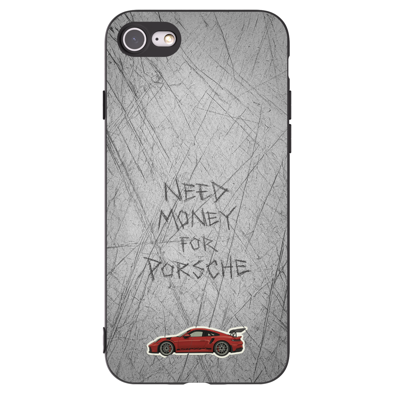 Picasee Apple iPhone 7 Hülle - Schwarzes Silikon - Garage Scratch