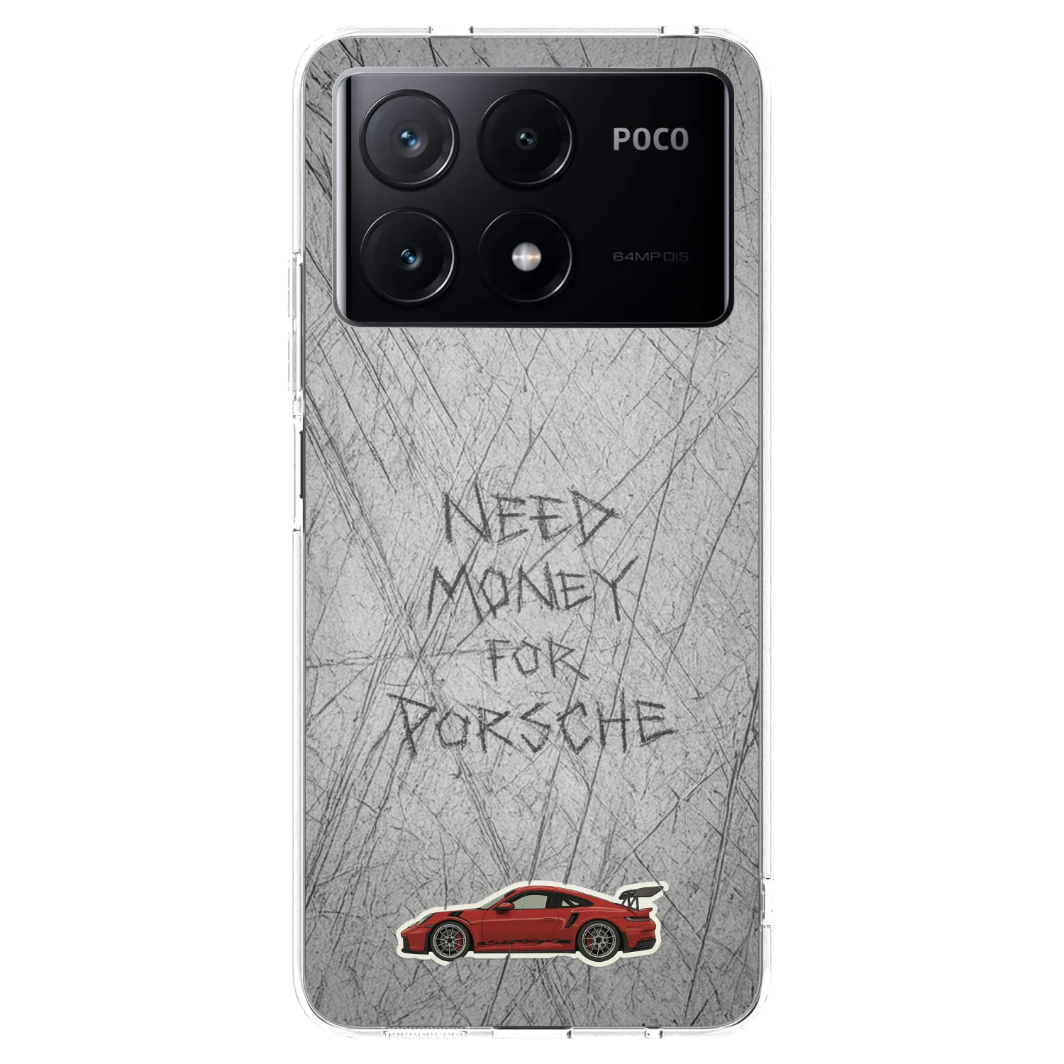 Picasee Xiaomi Poco X6 Pro Hülle - Transparentes Silikon - Garage Scratch