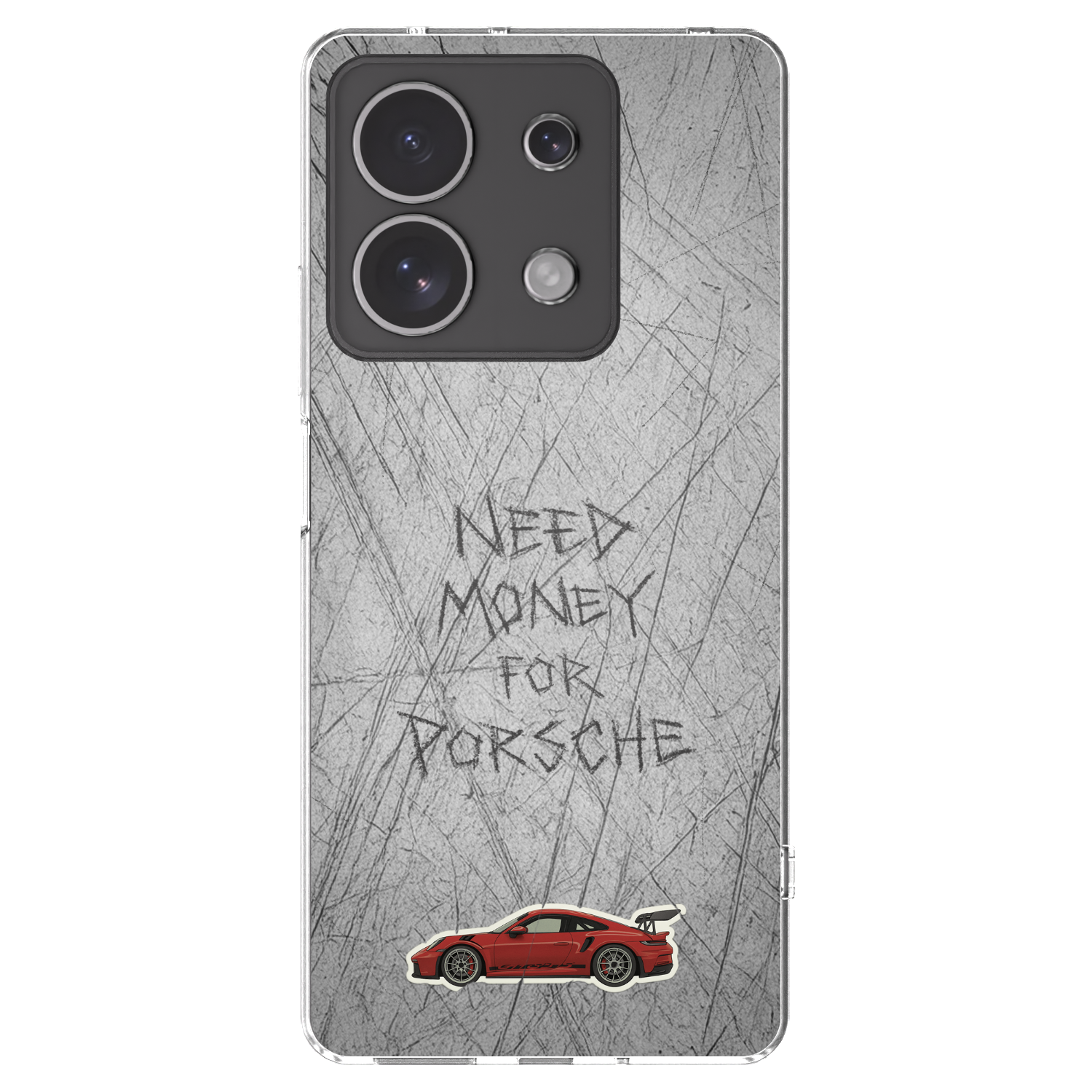 Picasee Xiaomi Redmi Note 13 4G Hülle - Transparentes Silikon - Garage Scratch