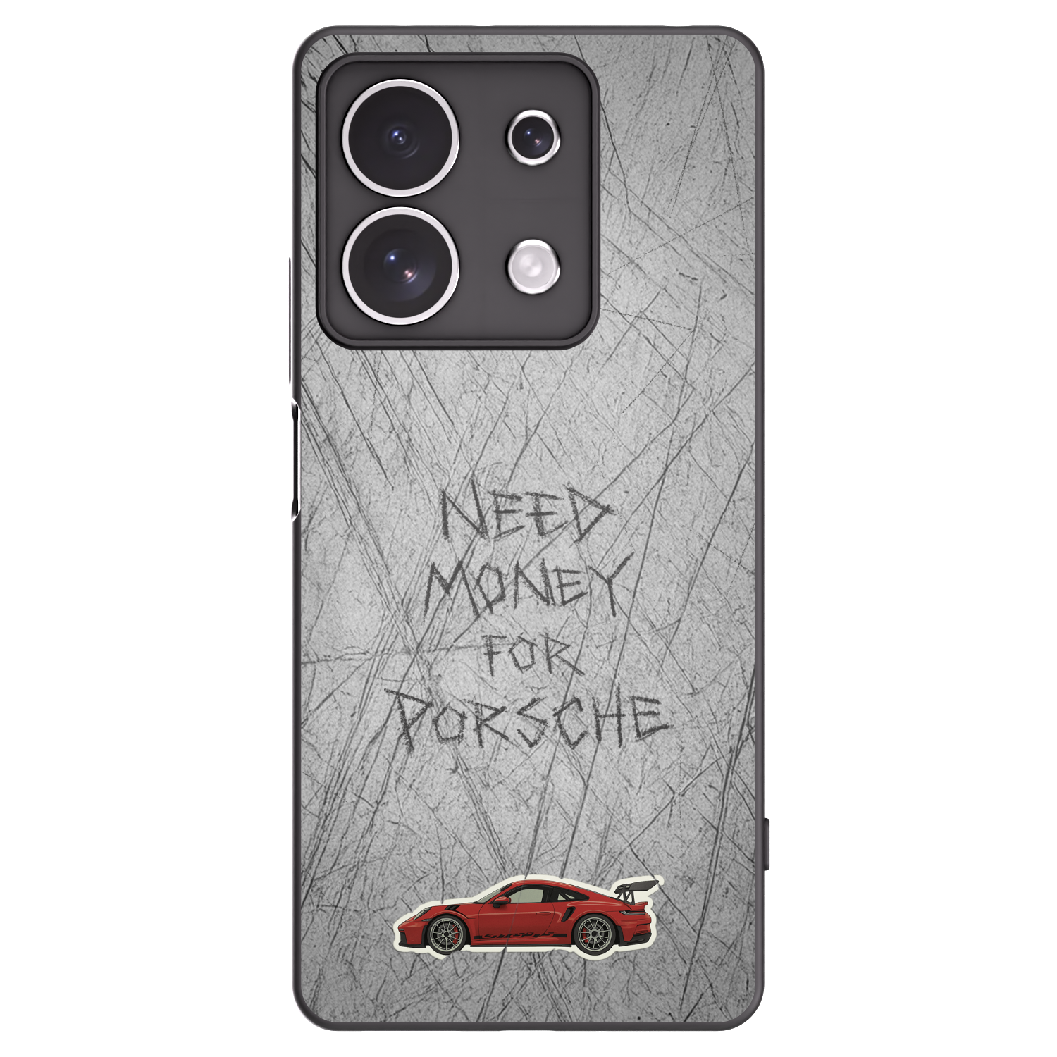 Picasee Xiaomi Redmi Note 13 4G Hülle - Schwarzes Silikon - Garage Scratch