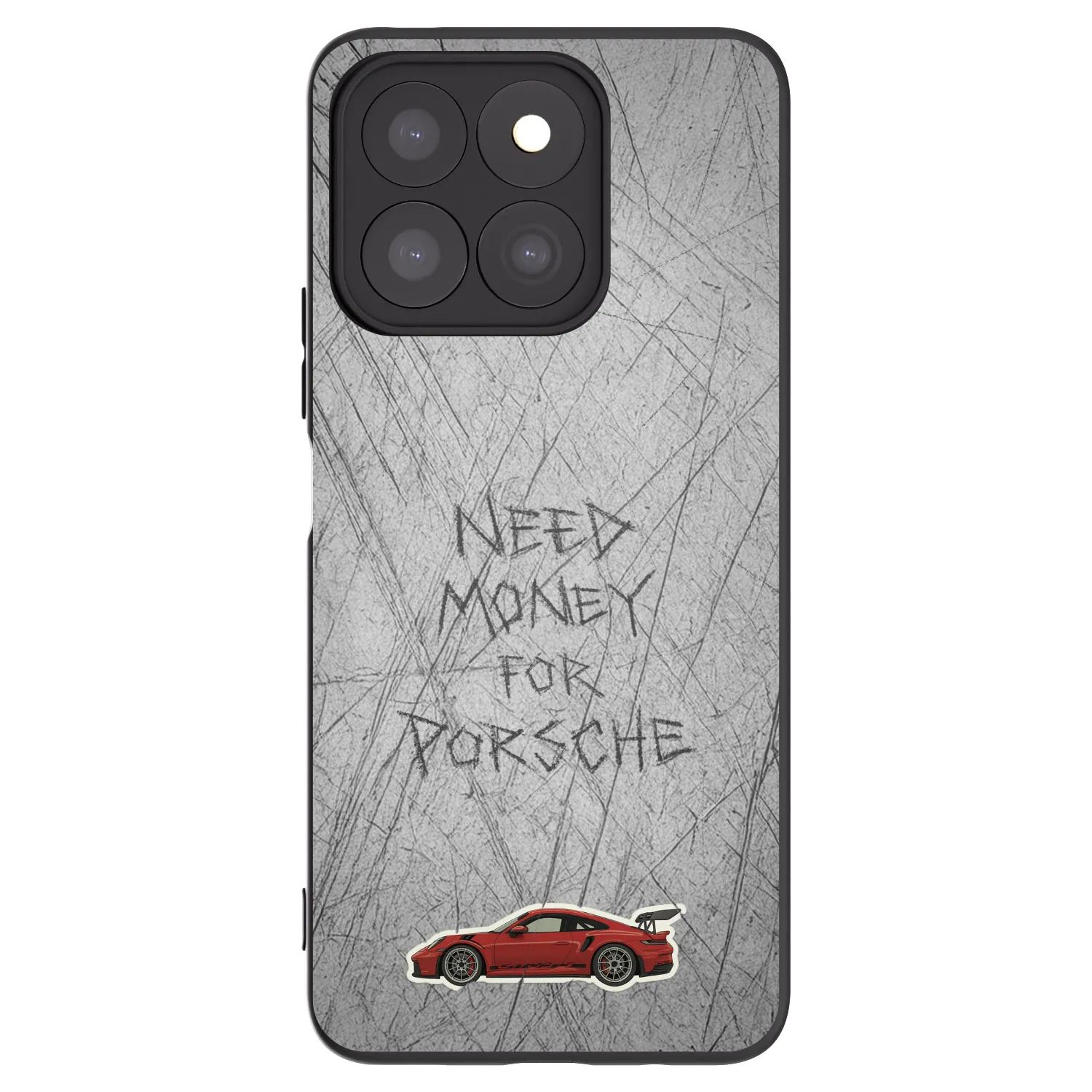 Picasee Honor X8b Hülle - Schwarzes Silikon - Garage Scratch