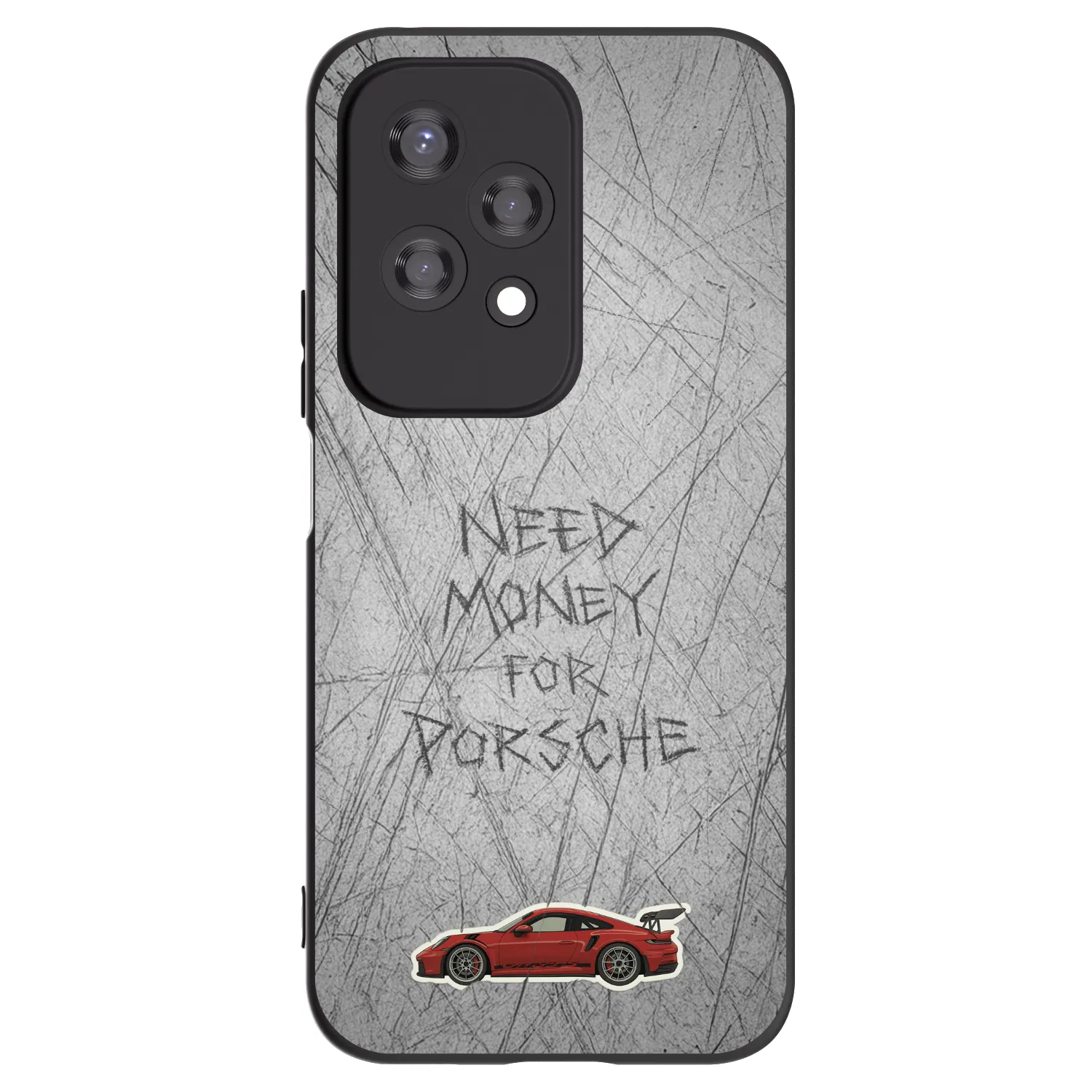 Picasee Honor 200 Lite Hülle - Schwarzes Silikon - Garage Scratch