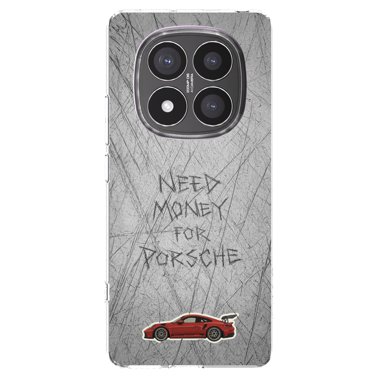 Picasee Xiaomi Redmi Note 14 Pro+ 5G Hülle - Transparentes Silikon - Garage Scratch