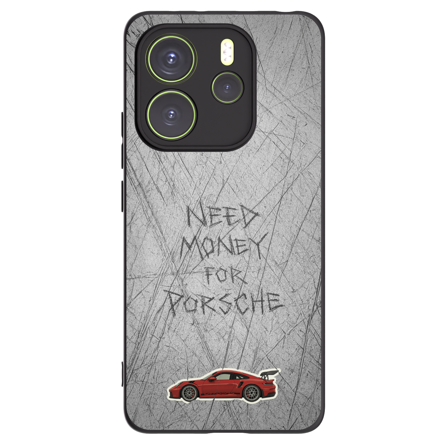 Picasee Xiaomi Redmi Note 14 4G Hülle - Schwarzes Silikon - Garage Scratch