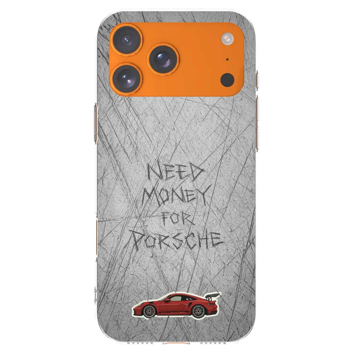 Picasee Apple iPhone 17 Pro Max Hülle - Transparentes Silikon - Garage Scratch