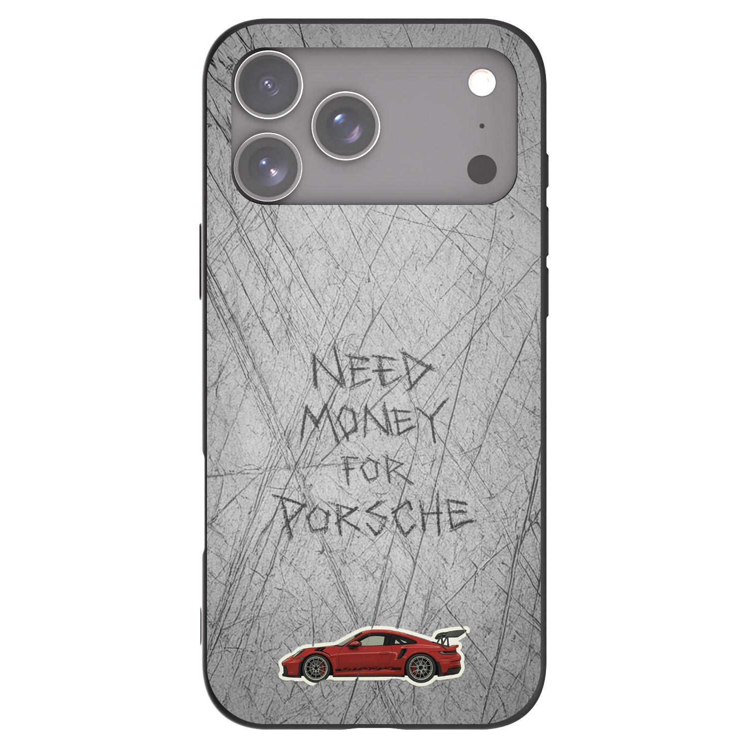 Picasee Apple iPhone 17 Pro Max Hülle - Schwarzes Silikon - Garage Scratch