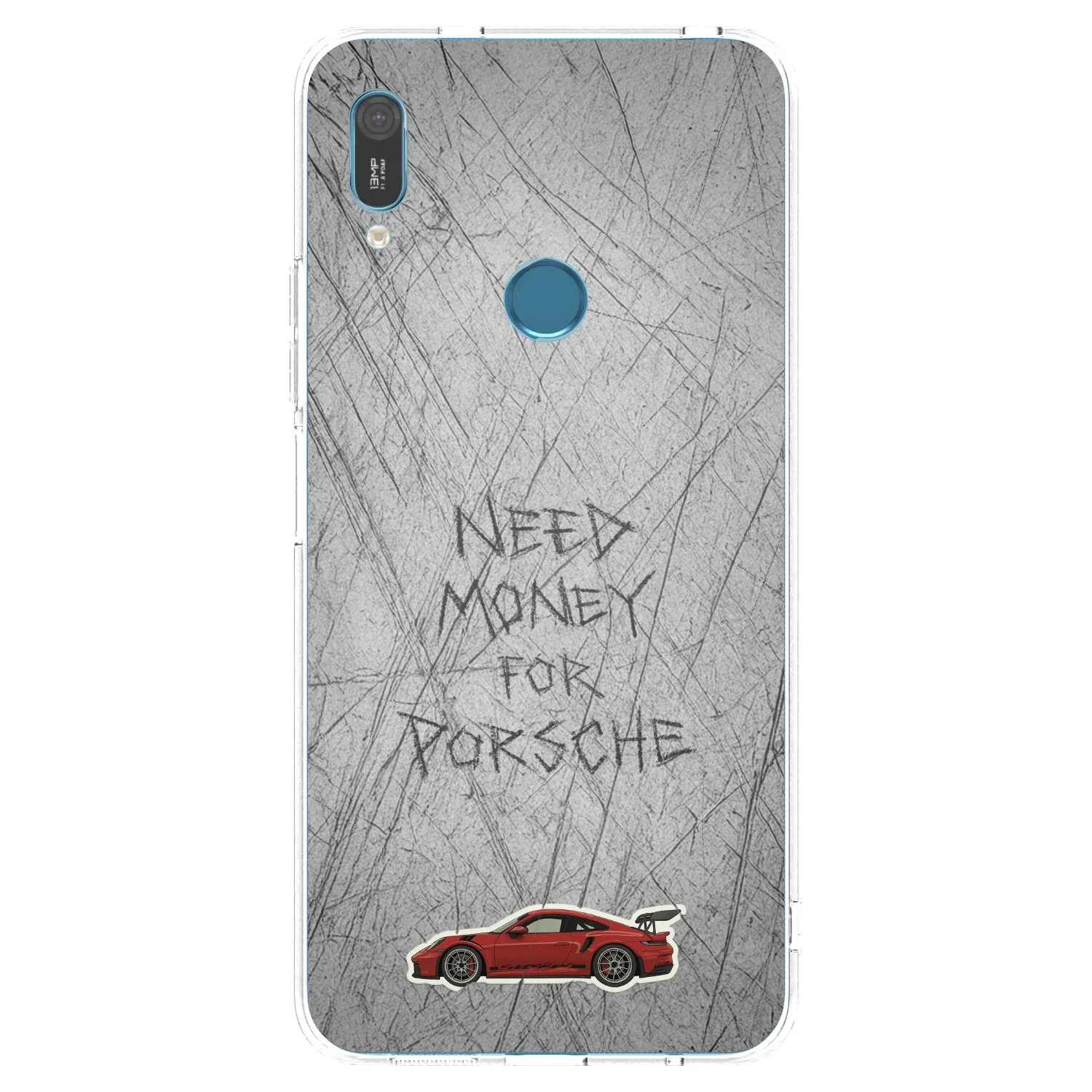 Picasee Huawei Y6 2019 Hülle - Transparentes Silikon - Garage Scratch