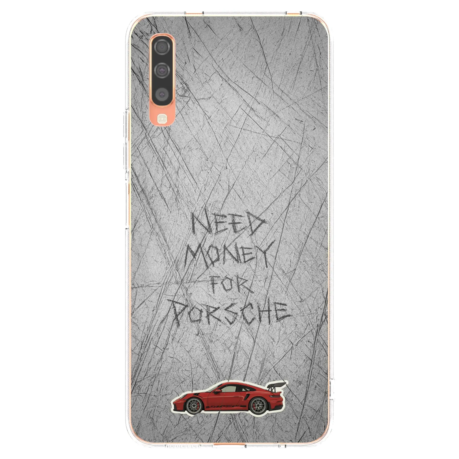 Picasee Samsung Galaxy A70 A705F Hülle - Transparentes Silikon - Garage Scratch