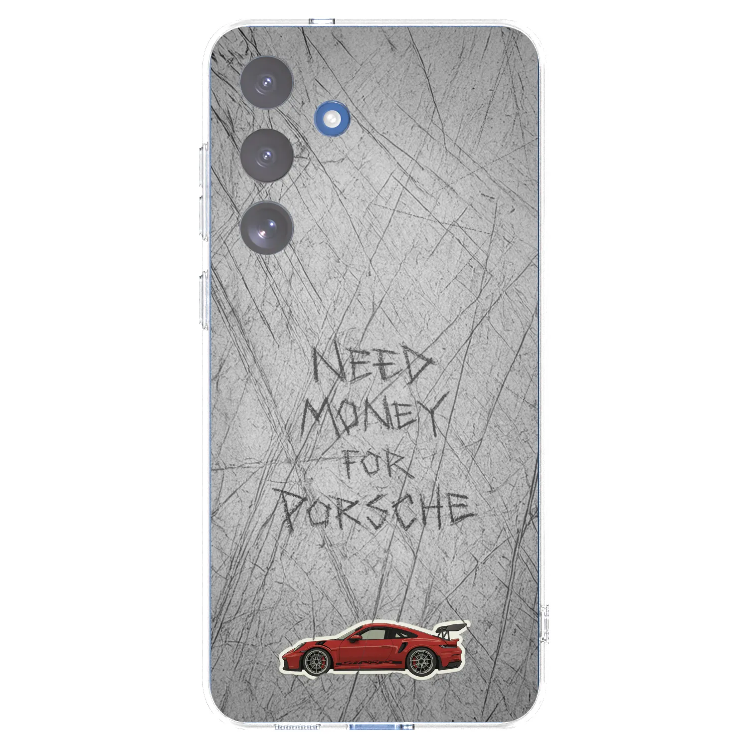 Picasee Samsung Galaxy S25 FE 5G Hülle - Transparentes Silikon - Garage Scratch