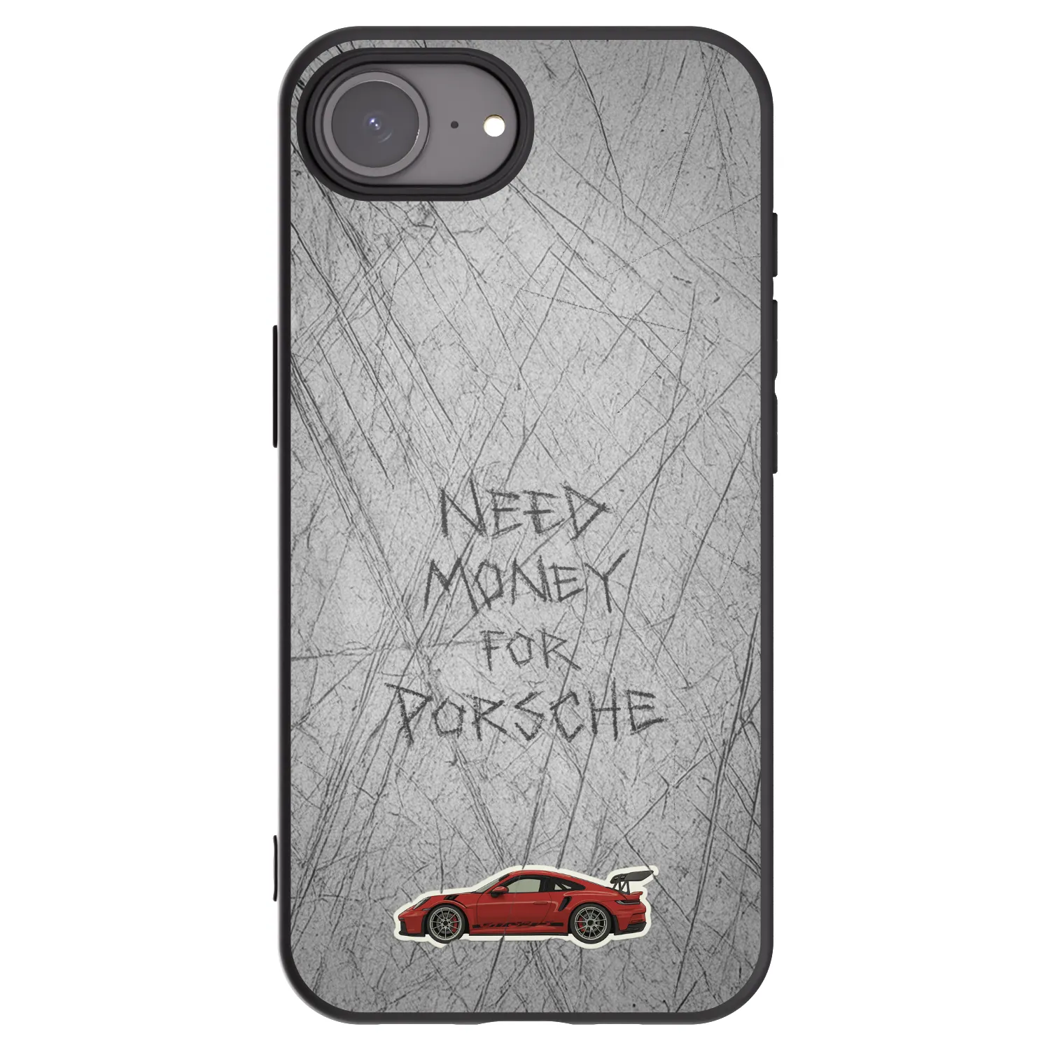 Picasee Apple iPhone 17e Hülle - Schwarzes Silikon - Garage Scratch