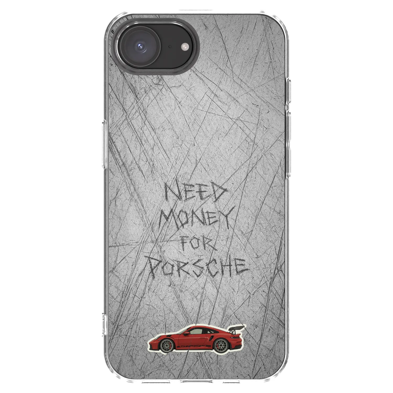 Picasee Apple iPhone 17e Hülle - Transparentes Silikon - Garage Scratch