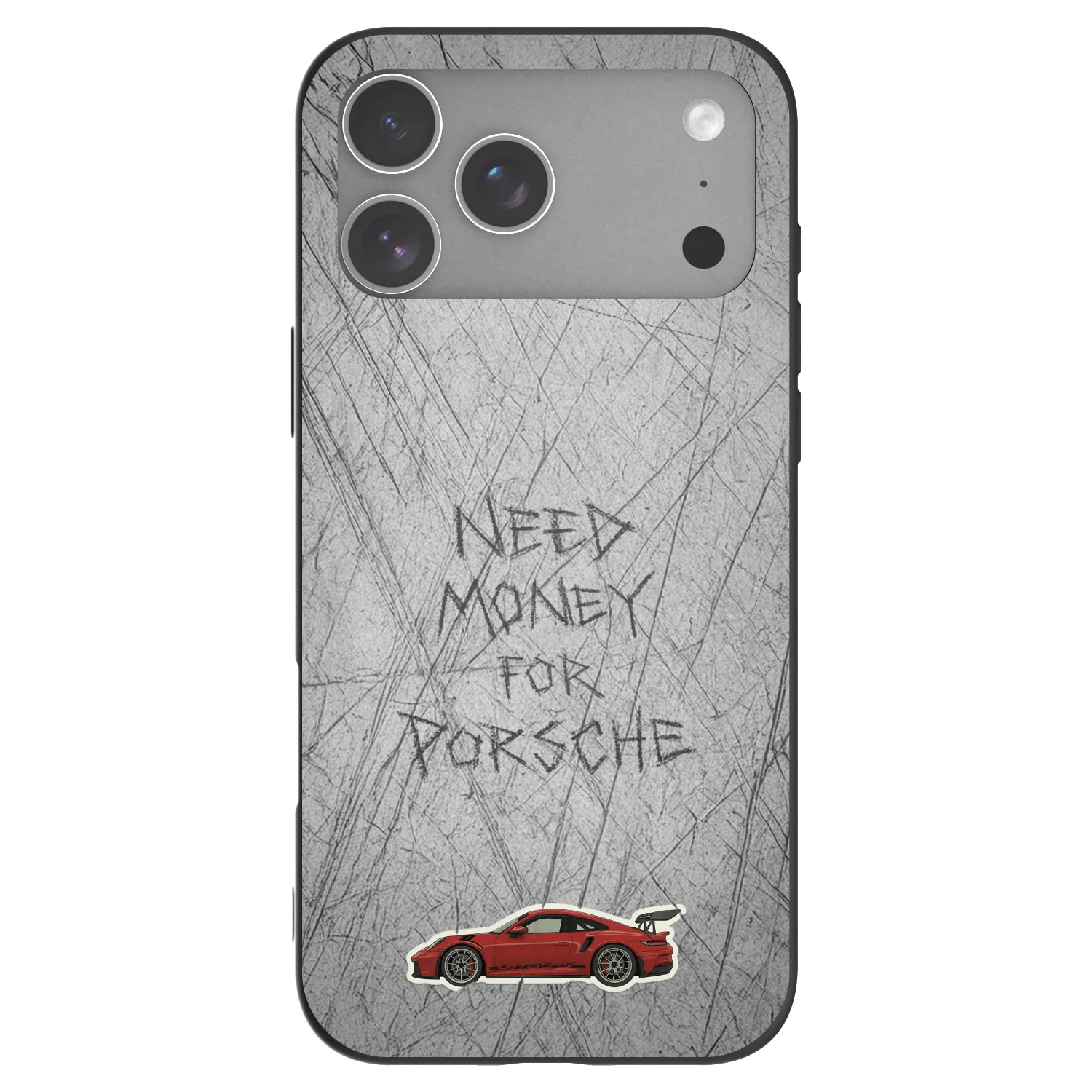 Picasee Apple iPhone 18 Pro Max Hülle - Schwarzes Silikon - Garage Scratch
