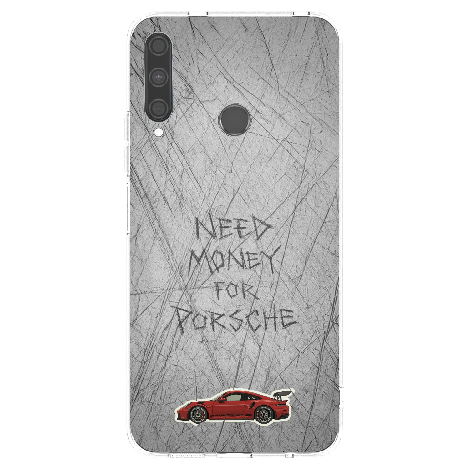 Picasee Huawei P40 Lite E Hülle - Transparentes Silikon - Garage Scratch