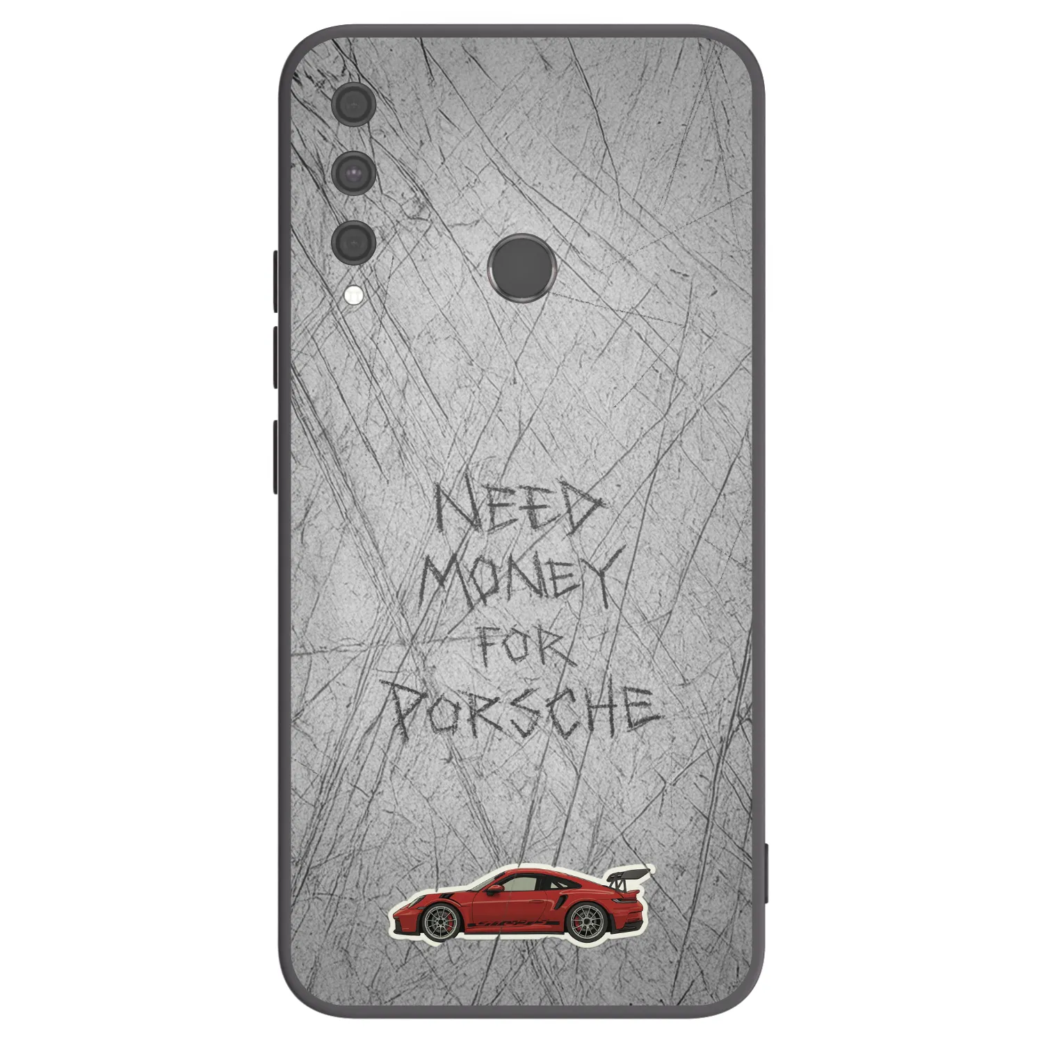 Picasee Huawei P40 Lite E Hülle - Schwarzes Silikon - Garage Scratch