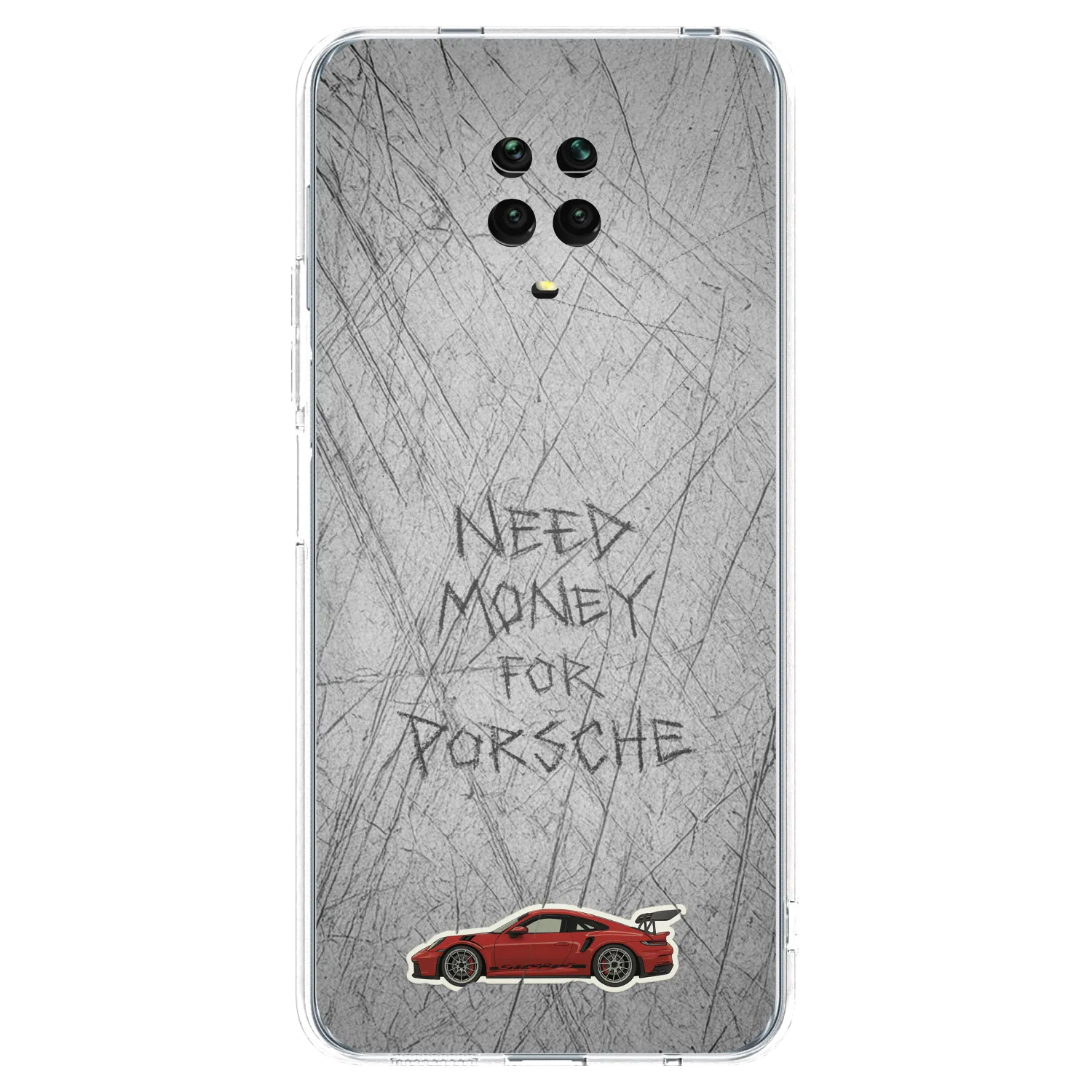 Picasee Xiaomi Redmi Note 9S Hülle - Transparentes Silikon - Garage Scratch