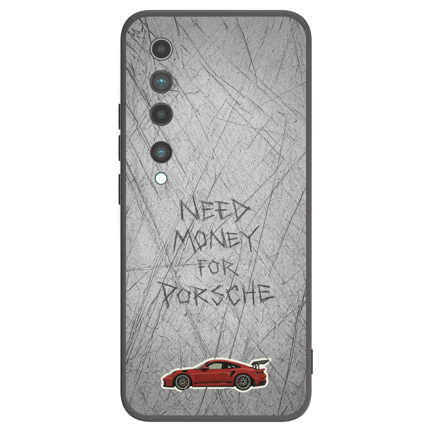 Picasee Xiaomi Mi 10 Hülle - Schwarzes Silikon - Garage Scratch