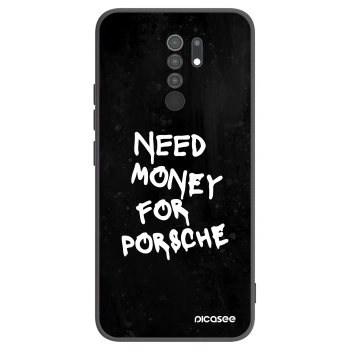 Picasee Xiaomi Redmi 9 Hülle - Schwarzes Silikon - Black Dollar