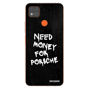 Picasee Xiaomi Redmi 9C Hülle - Transparentes Silikon - Black Dollar