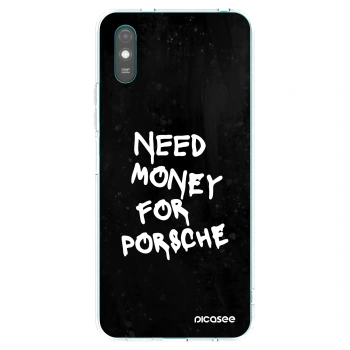 Picasee Xiaomi Redmi 9A Hülle - Transparentes Silikon - Black Dollar