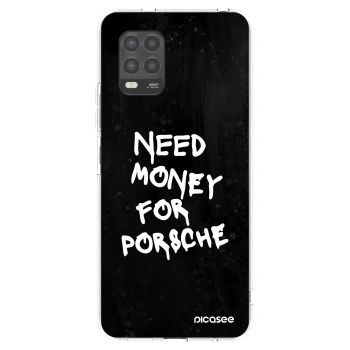 Picasee Xiaomi Mi 10 Lite Hülle - Transparentes Silikon - Black Dollar