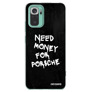 Picasee Xiaomi Redmi Note 10 Pro Hülle - Transparentes Silikon - Black Dollar