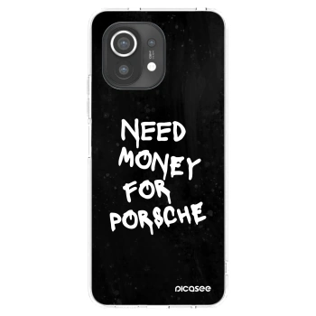 Picasee Xiaomi Mi 11 Hülle - Transparentes Silikon - Black Dollar