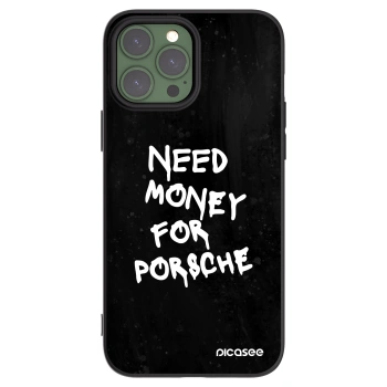 Picasee Apple iPhone 13 Pro Max Hülle - Schwarzes Silikon - Black Dollar