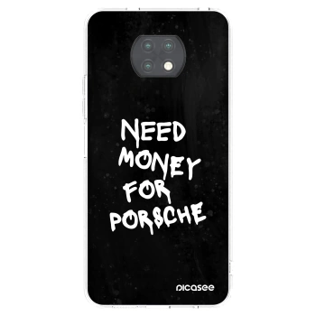 Picasee Xiaomi Redmi Note 9T Hülle - Transparentes Silikon - Black Dollar