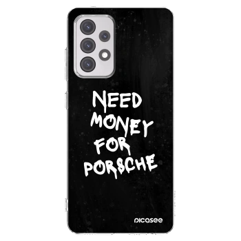 Picasee Samsung Galaxy A52s 5G A528B Hülle - Transparentes Silikon - Black Dollar