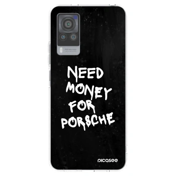 Picasee Vivo X60 Pro 5G Hülle - Transparentes Silikon - Black Dollar
