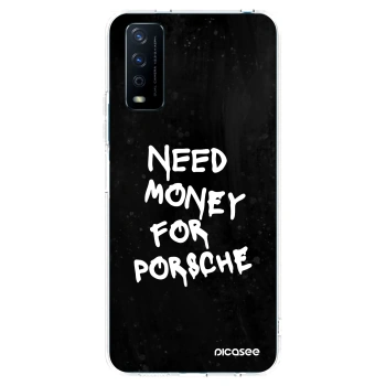 Picasee Vivo Y11s Hülle - Transparentes Silikon - Black Dollar