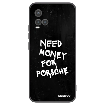 Picasee Vivo Y33s Hülle - Schwarzes Silikon - Black Dollar