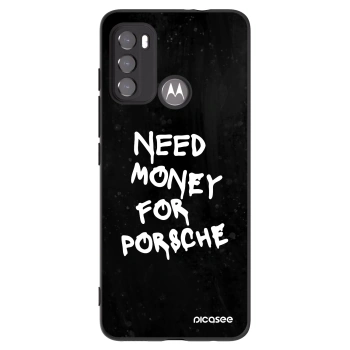 Picasee Motorola Moto G60 Hülle - Schwarzes Silikon - Black Dollar
