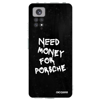 Picasee Xiaomi Redmi Note 11 Hülle - Transparentes Silikon - Black Dollar