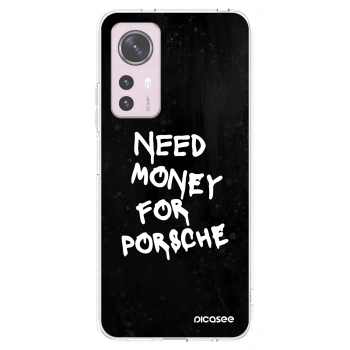 Picasee Xiaomi 12 Hülle - Transparentes Silikon - Black Dollar