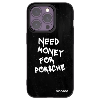 Picasee Apple iPhone 14 Pro Hülle - Schwarzes Silikon - Black Dollar