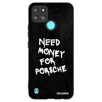 Picasee Realme C21Y Hülle - Schwarzes Silikon - Black Dollar