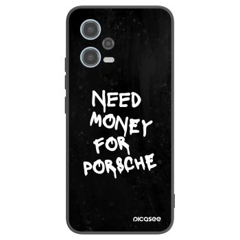 Picasee Xiaomi Redmi Note 12 5G Hülle - Schwarzes Silikon - Black Dollar