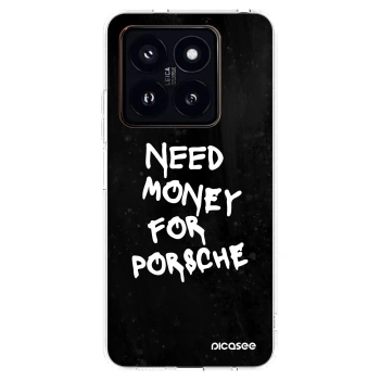 Picasee Xiaomi 14 Pro Hülle - Transparentes Silikon - Black Dollar