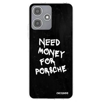 Picasee Xiaomi Redmi 12 5G Hülle - Transparentes Silikon - Black Dollar