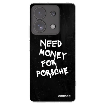 Picasee Xiaomi Redmi Note 13 Pro 4G Hülle - Transparentes Silikon - Black Dollar