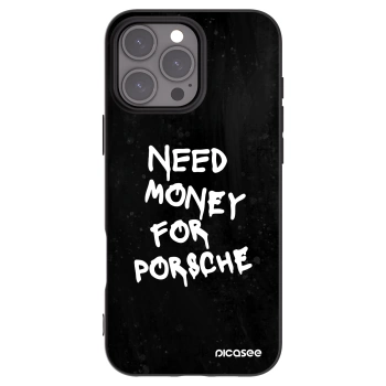 Picasee Apple iPhone 16 Pro Max Hülle - Schwarzes Silikon - Black Dollar