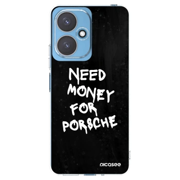 Picasee Xiaomi Redmi 13C 5G Hülle - Transparentes Silikon - Black Dollar