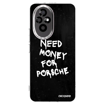 Picasee Honor 200 Pro 5G Hülle - Transparentes Silikon - Black Dollar