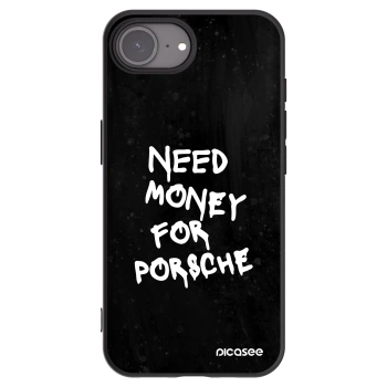 Picasee Apple iPhone 16e Hülle - Schwarzes Silikon - Black Dollar