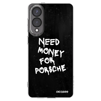 Picasee Samsung Galaxy S25 Edge 5G Hülle - Transparentes Silikon - Black Dollar